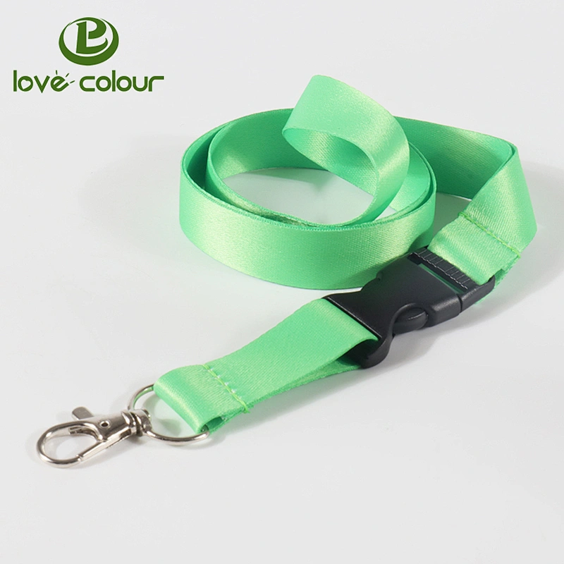Custom polyester printed single lanyards strap for promotion