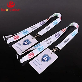 Fantastic customized polyester lanyard for plastic holder