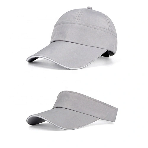 Design your own logo Summer adjustable sports hat women ladies sun visor cap in red