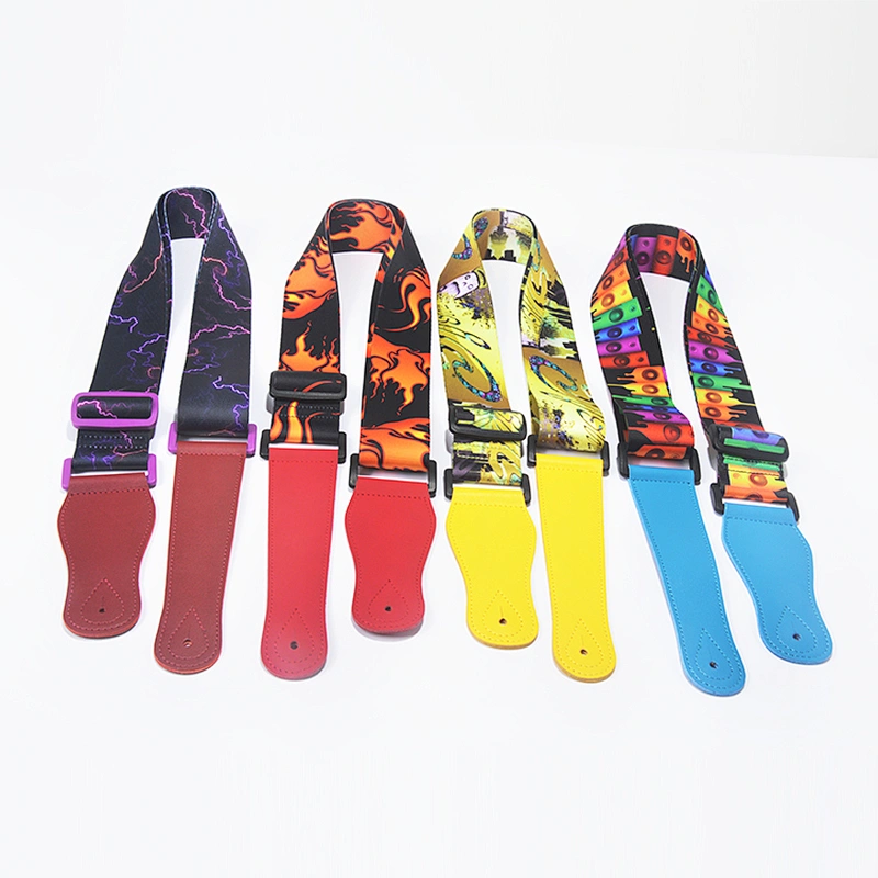 Instrument accessories thermal transfer polyester guitar strap