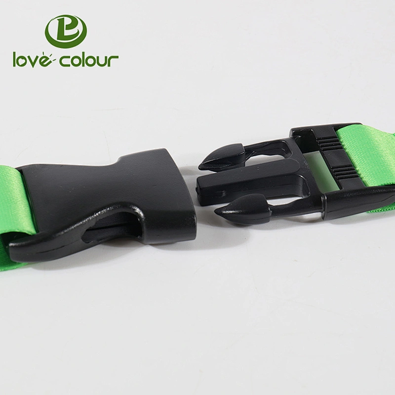 25mm 38mm custom lanyard plastic black buckle