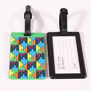 Custom printing standard size personalised luggage tags