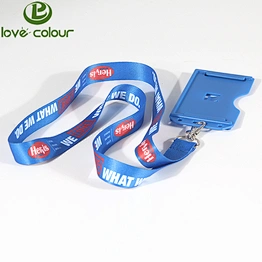 Free Sample hard plastic id card holder lanyard for worker