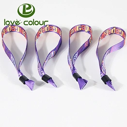 Factory directly sale custom wedding gifts polyester printing souvenirs wristband for wholesale