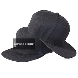 Custom acrylic sublimation print logo embroidery baseball black snapback caps and hats for sport event