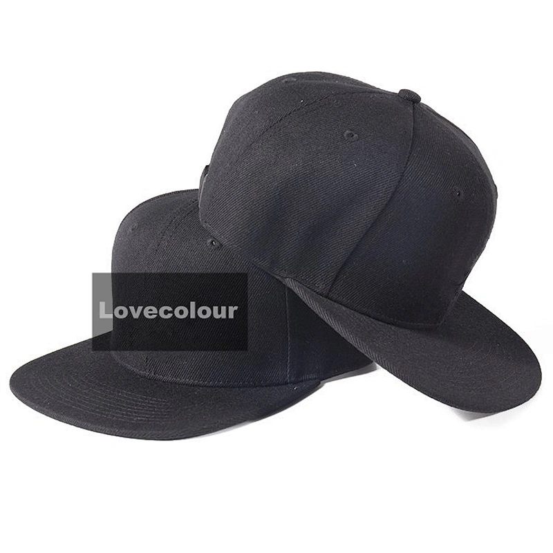 Custom acrylic sublimation print logo embroidery baseball black snapback caps and hats for sport event