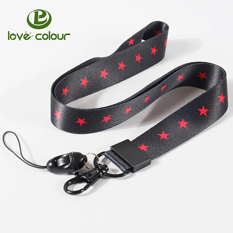 Cell phone strap sublimation lanyard with Safety clasp