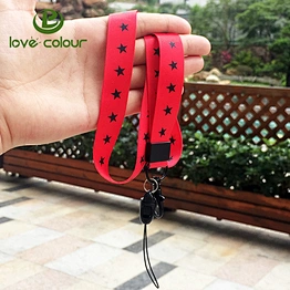 Custom Cell Phone Rope Polyester Cartoon Lanyard Printing Strap