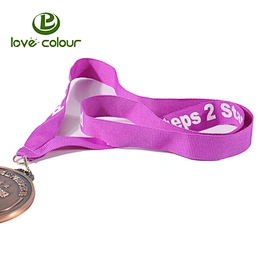 Design Custom Athletic Competition Medal Ribbon for Sport Event