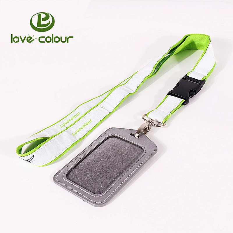 Custom Double Layer Polyester Satin Lanyard Strap