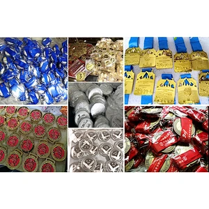 Souvenir Metal Sports Award Custom Medal Factory Wholesale Metal Golden Sports Medalions With Lanyard