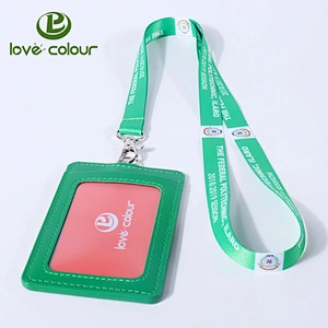 New style ID card holder with lanyards strap