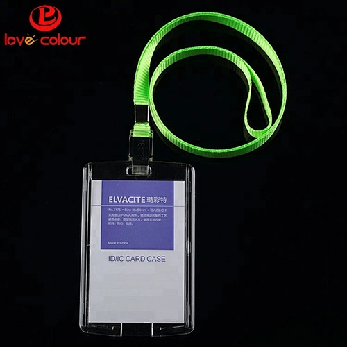 Wholesale high quality office card holder with strap