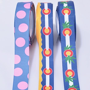 Lovecolour Custom Printing Grosgrain Packing Ribbons For Gift