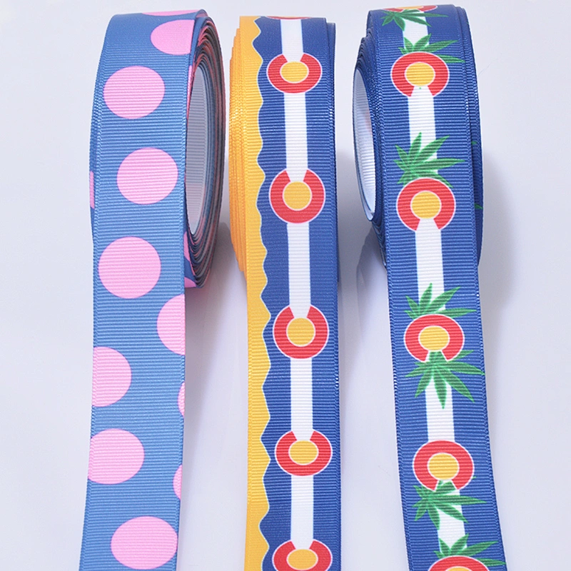 Lovecolour Custom Printing Grosgrain Packing Ribbons For Gift