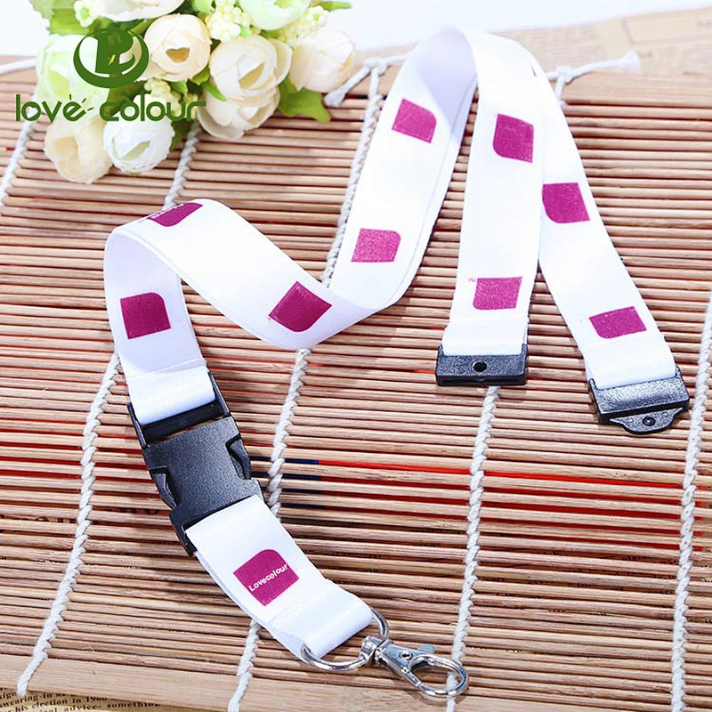 Promotional items ID card holder polyester keychain strap custom lanyard