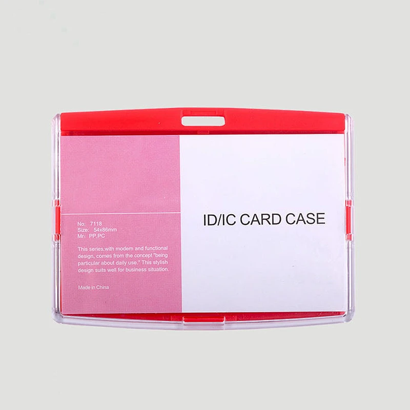Promotional items waterproof ID card Holder for employees with lanyard