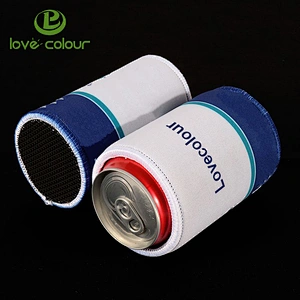 Promotional gift printing neoprene drink beer can cooler