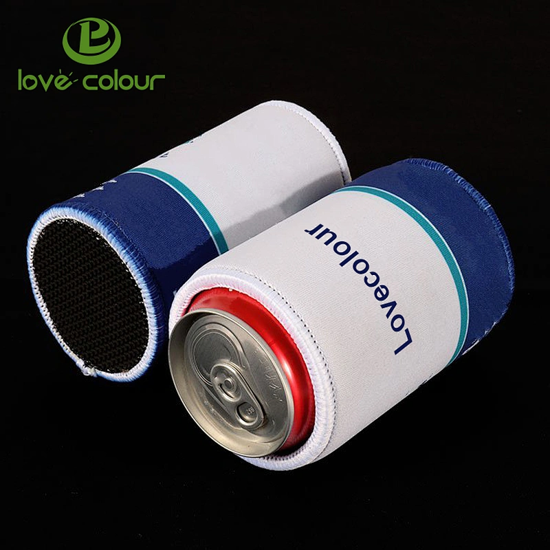 Promotional gift printing neoprene drink beer can cooler