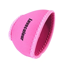 OEM Customized Logo Neoprene Wine Glass Cup Cooler With Necklace