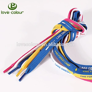 Colourful Athletic Sport Shoe laces Flat Elastic Shoelace