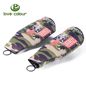 Party using custom neoprene wine holder / sleeve for promotion