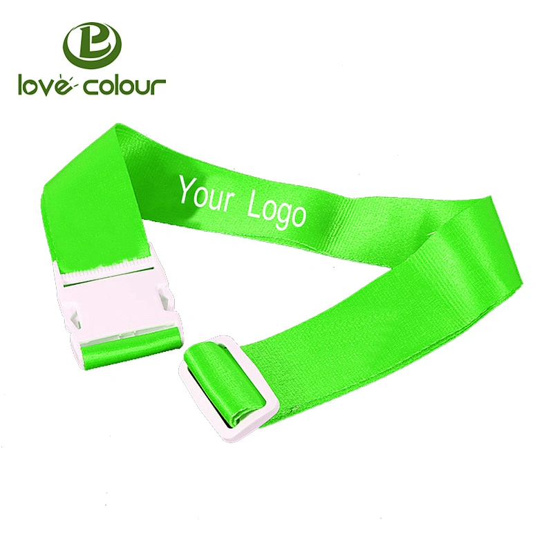 Custom polyester detachable luggage belt/promotional suitcase strap