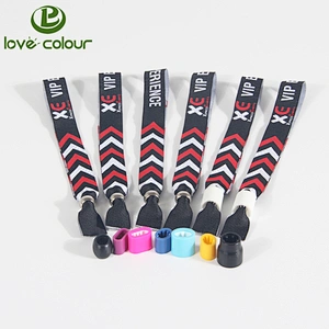 Factory custom made polyester wristband for party