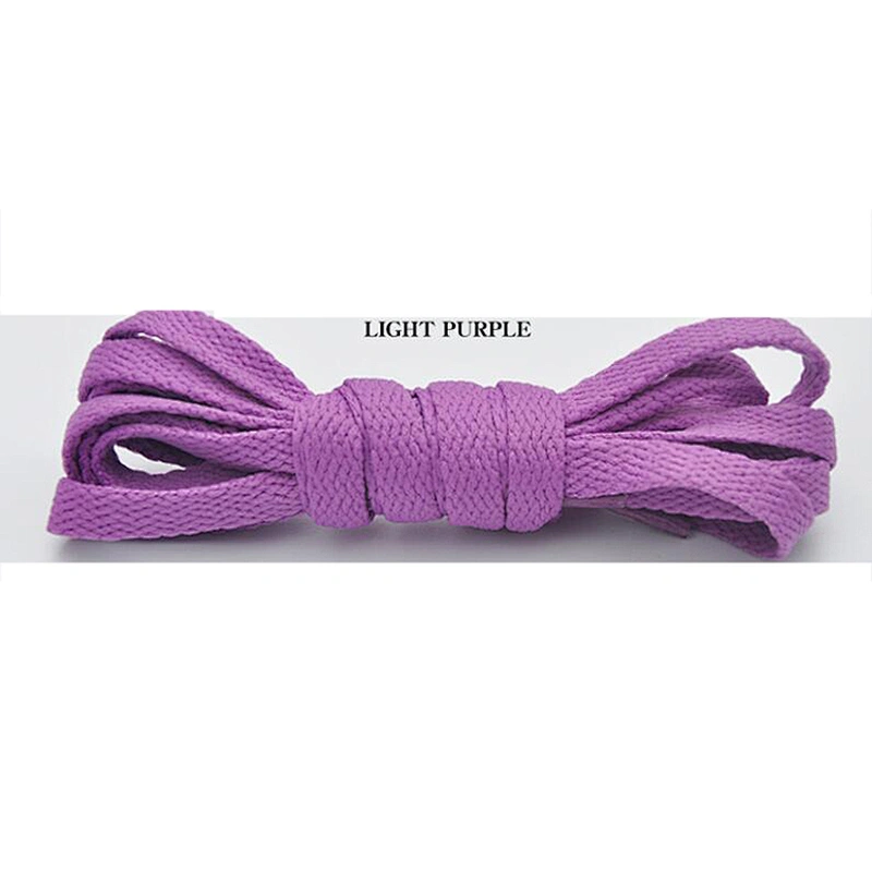 Custom Printed Shoe Laces Flat Cotton polyester Shoelaces For Promotional Gift
