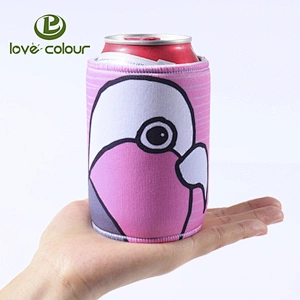 Customized personalized printing neoprene beer can cooler bag
