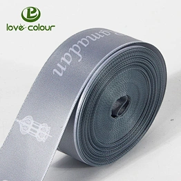Custom printing your logo polyester award satin ribbons
