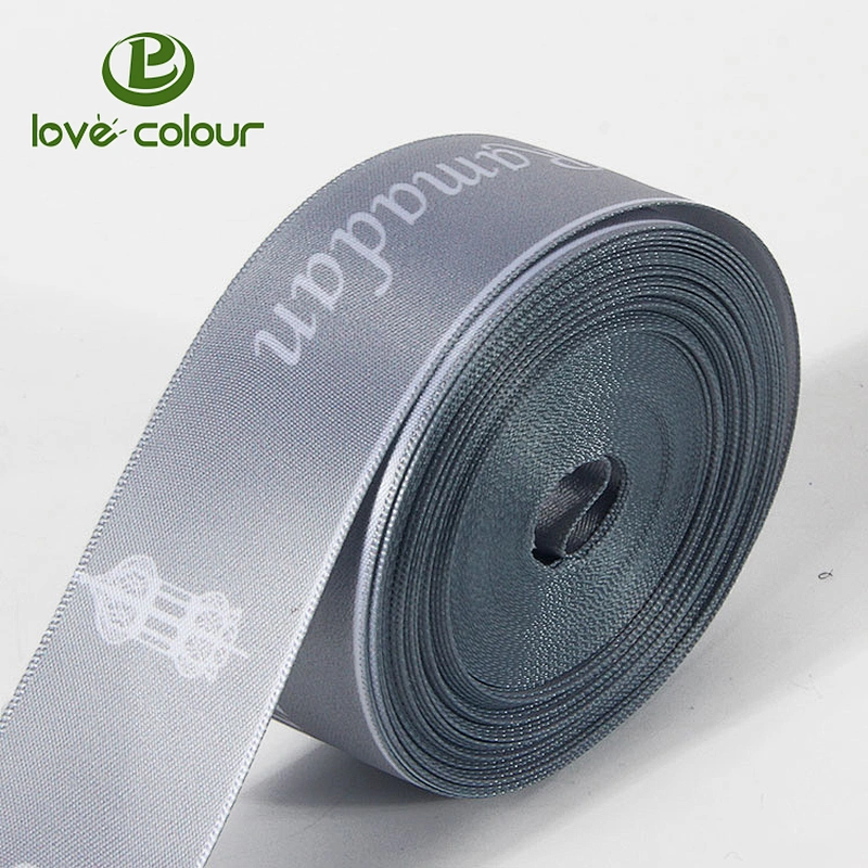 Custom printing your logo polyester award satin ribbons