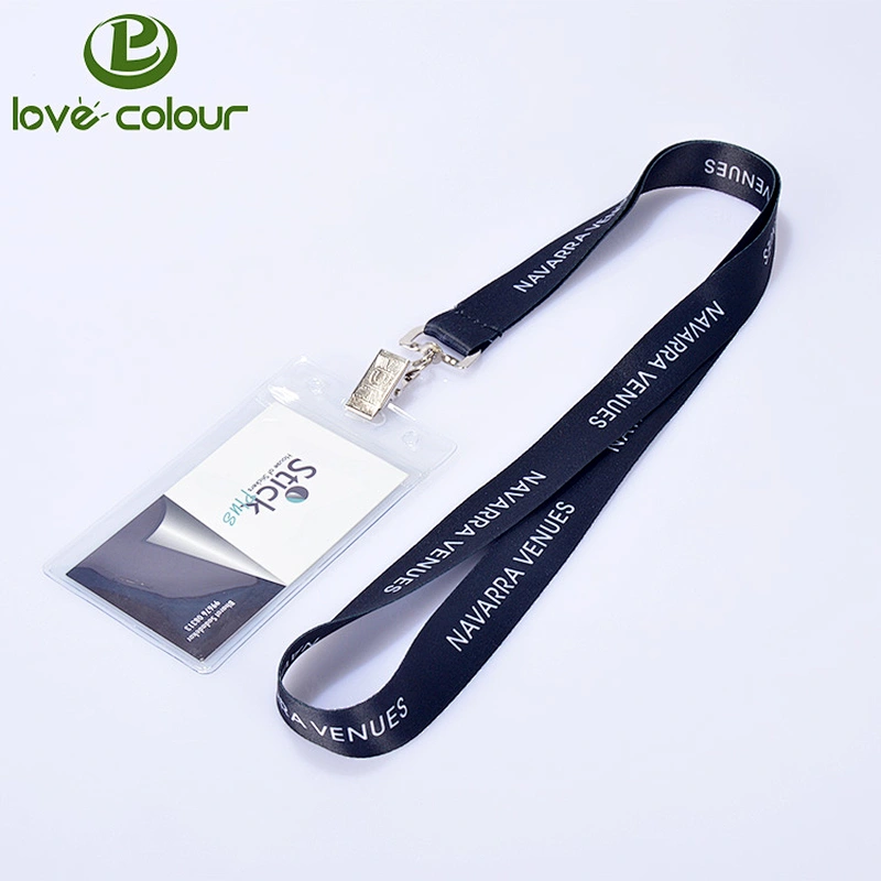 Lovecolour custom clear waterproof soft plastic vertical name badge id card holder