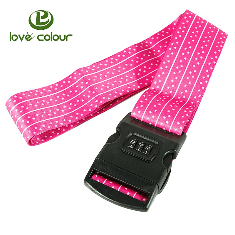 Custom Made Polyester Embroidered Luggage Strap for Sale