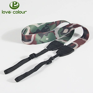 Polyester custom soft colorful adjustable shoulder neck strap for camera