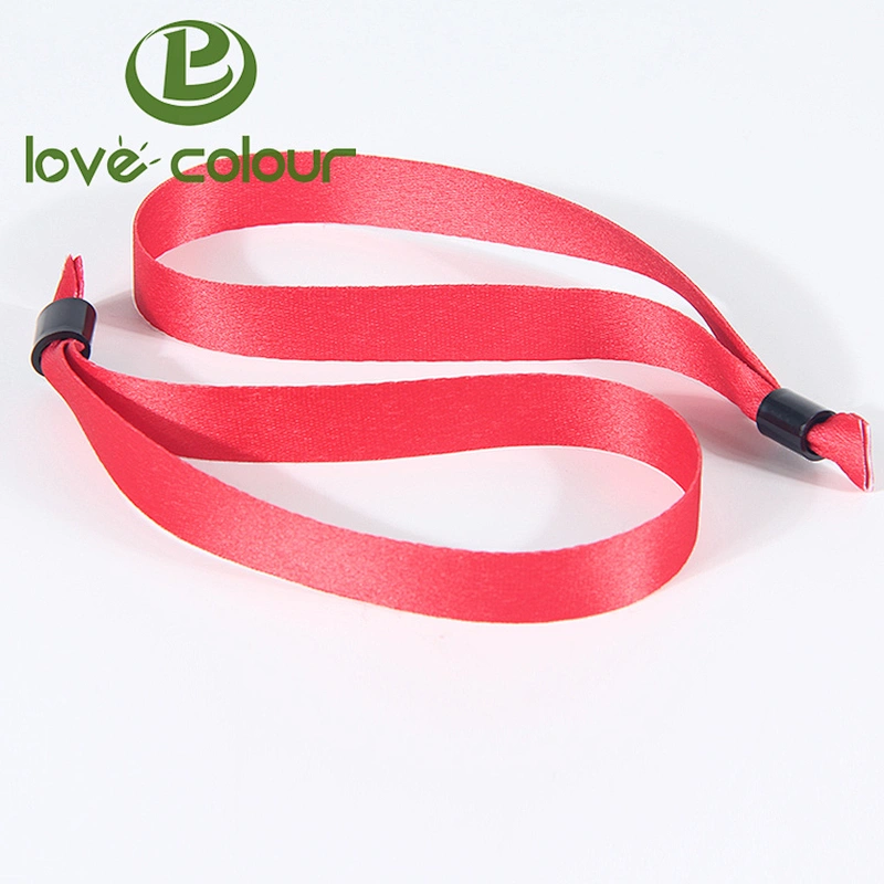 Factory customized event polyester wristbands cloth bracelet from Guangzhou