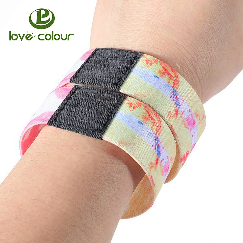 Factory custom fabric elastic wristband for promotion