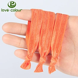 Custom Soft Material Elastic Girls Knotted Hair Tie for Decoration