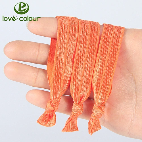 Custom Soft Material Elastic Girls Knotted Hair Tie for Decoration