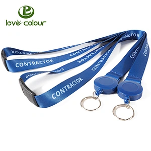 Breakaway Buckle Polyester Keychain Lanyards for ID Badge Holder