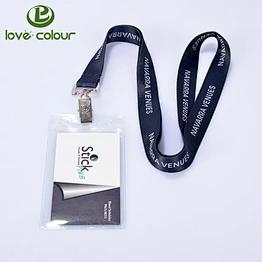 Lovecolour custom clear waterproof soft plastic vertical name badge id card holder