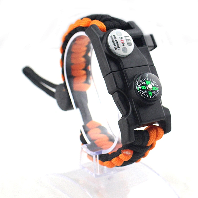 Functional Emergency Survival Tactical Bracelets for Camping Climbing Theme Party Outdoor Activities Favor