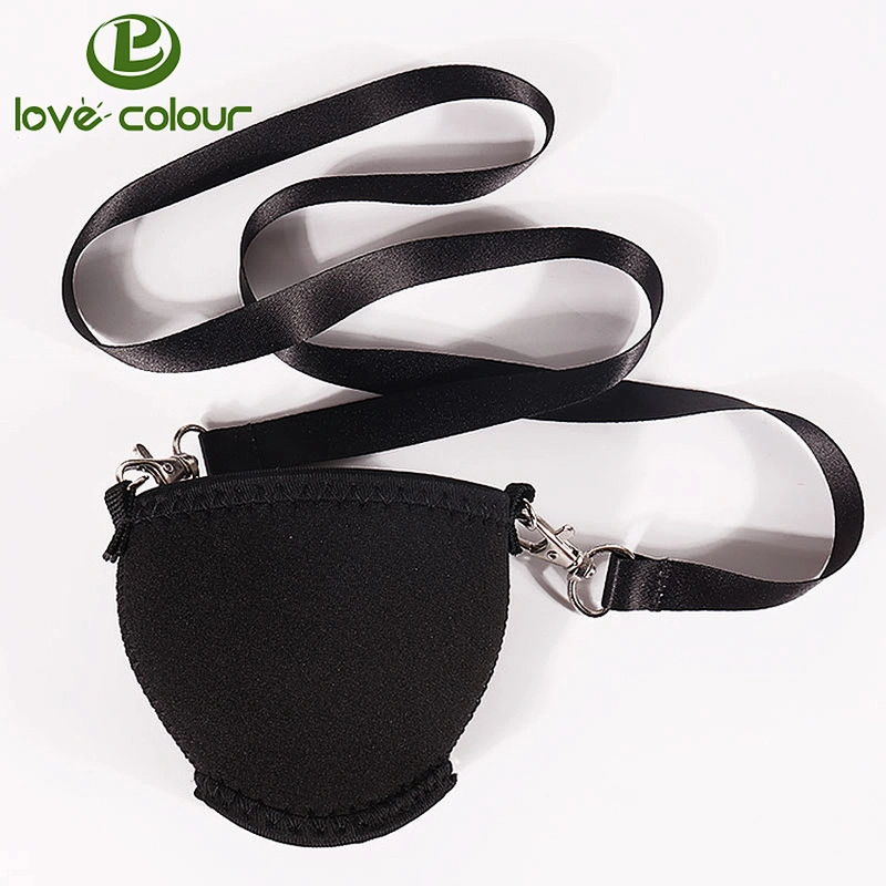 Factory custom wine glass holder lanyards strap for party