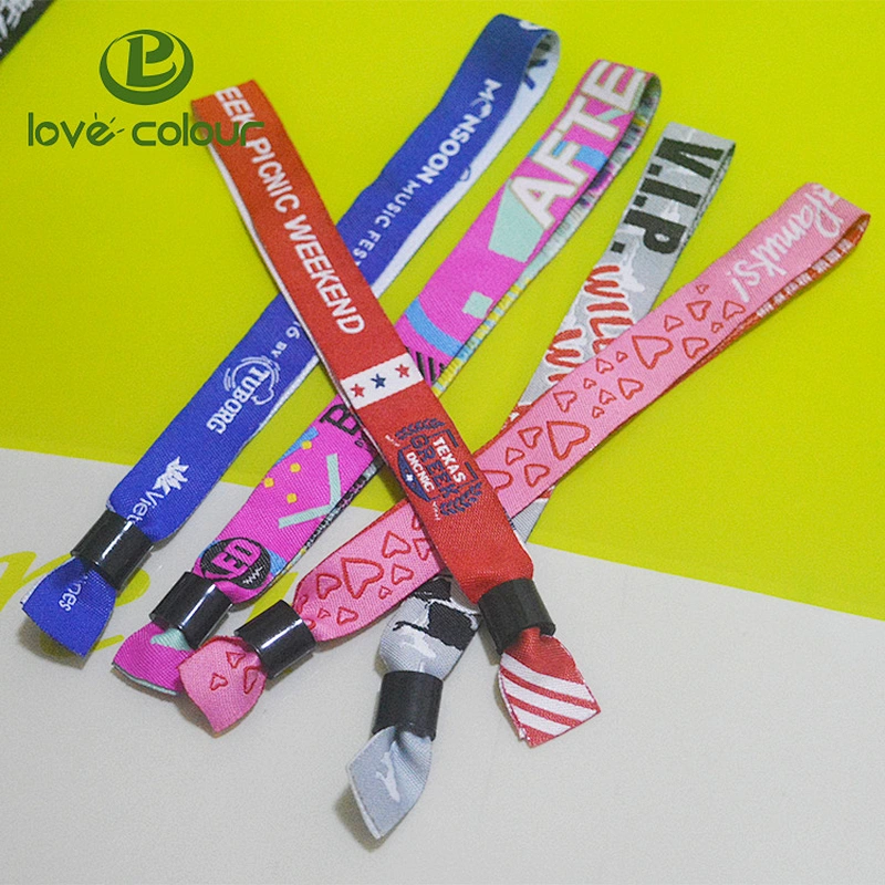 Polyester custom fabric personalized smart wristband for event promotion