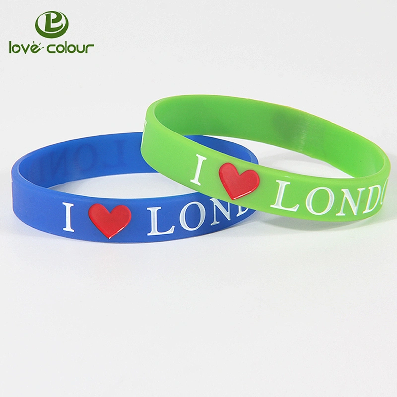 Customized soccer club silicone bracelet wristbands with logo