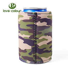 Custom logo party neoprene sleeve cooler for cans