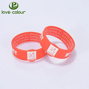 Custom slim printed logo silicone wristband 5mm thin rubber bracelet