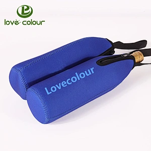 Custom protective neoprene sleeve cooler for bottles