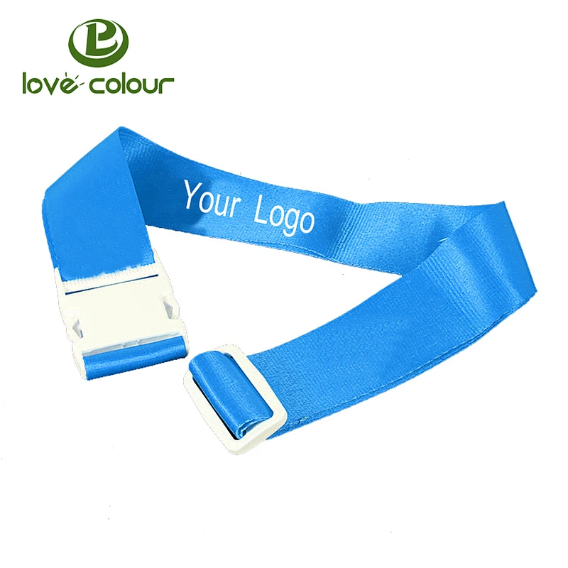 Custom polyester detachable luggage belt/promotional suitcase strap