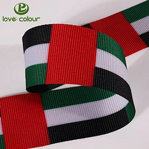 Popular custom polyester country flag ribbon on sale